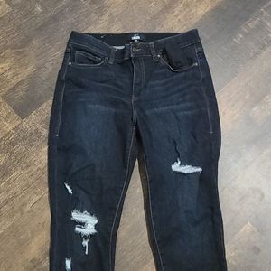 Lularoe Dark Wash Distressed Jeans